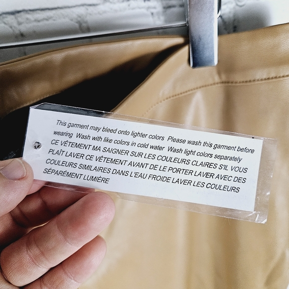 NENE by NENE LEAKES | faux leather high waist stretch trouser pants - Picture 8 of 8